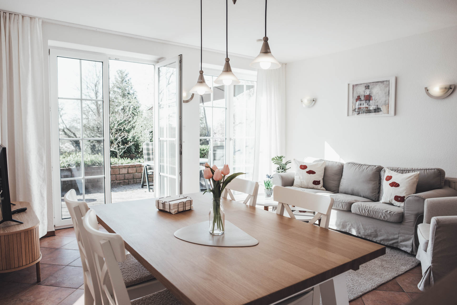 Mohnwohnung Sitzecke